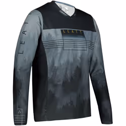 Leatt MTB Gravity 4.0 Maillot vélo, noir-gris, taille S pour Hommes