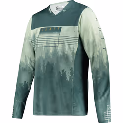 Leatt MTB Gravity 4.0 Maillot vélo, vert, taille S pour Hommes