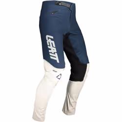 Leatt MTB Gravity 4.0 Pantalon de vélo pour enfants, blanc-bleu, taille L pour Des gamins