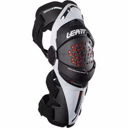 Leatt Z-Frame Lines Protège-genoux, blanc, taille S pour Hommes