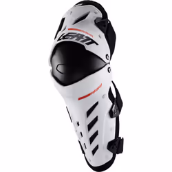 Leatt Dual Axis Protecteurs de genou et de tibia, blanc, taille S M pour Hommes