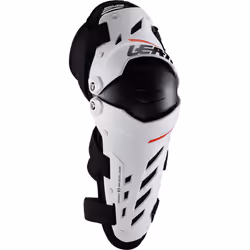 Leatt Dual Axis Protecteurs de genou et de tibia, blanc, taille S M pour Hommes