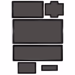 DEMCiflex 0561, Filtre anti-poussière, Noir, Fractal Design R5, 6 pièce(s)