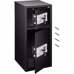 Coffre-Fort Numérique de Grande Taille en Fer Acier Solide & Espace de Rangement Séparé & Serrure Électronique Le coffre-fort ...