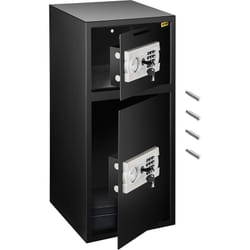 Vevor - Coffre-fort Numerique en Fer Fort a Double Porte, Coffre-fort pour la Maison 33 pouces, Coffre-fort a Bijoux Verrouillage Magnetique, pour