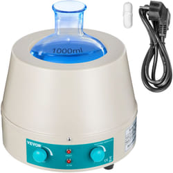 Agitateur Magnetique 1000ML Manteau Chauffant 350W Manteau Chauffant Agitateur Affichage Numerique pour flacon a fond rond - Vevor