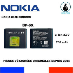 BATTERIE ORIGINALE REMPLACEMENT OEM NOKIA BP-6X 700mAh SIROCCO 8800 AKKU ACCU