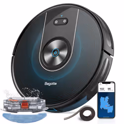Bagotte BG800 Max, Sans sac, Noir, Rond, 3 roue(s), 0,5 L, 50 dB