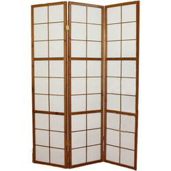 Pegane - Paravent japonais bois brun - 3 pans