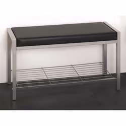 Banc en tub dacier Coloris Alu-Noir Dim : L80…