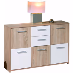 Look moderne et grande capacité de rangement caractérisent cette commode qui saura se rendre indispensable pour meubler avec  ...