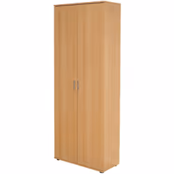 Panneaux de particules mélaminé, 5 tablettes, reglage sur 3 niveaux, poignées PVC. Dimensions : 70 x 34 x 189 cm. Poids 46 Kg ...