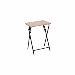 Une table de télévision parfaite pour faciliter le rangement.Peut se plier.Structure en métal chromé. Plateau en MDF. Poids : ...