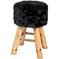 Tabouret noir Dim : H45 x Ø30 cm