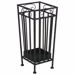 Porte parapluies de revêtement noir moderne, en métal, de très bon qualité.