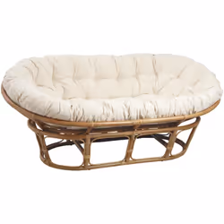 Coussin pour canapé papasan en coton écru épais garni kapok. S'adapte sur le canapé papasan de même dimensions. Dimensions :  ...