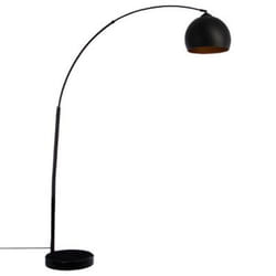 Lampadaire coloris noir en metal et Polypropylène - Dim : L110 x l31 x H175 cm