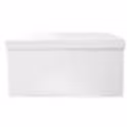 Coffre banc pliable en polyuréthane coloris blanc - Dim : H 37.5 x L 76 x P 37.5 cm