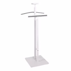 Valet de chambre blanc-chromé PEGANE - Contemporain - Design - Métal - L 33 x P 33 x H 109 cm