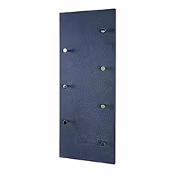 Garderobe murale coloris optique granit-chromé nickelé - Dim : L 80 x H 55 x P 30 cm