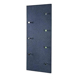 Garderobe murale coloris optique granit-chromé nickelé - Dim : L  80  x H  55  x P 30  cm