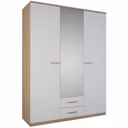Armoire 3 portes coloris chene, il apportera une touche de déco à votre intérieur. Dimensions : 161,1 x 210,9 x 55 cm