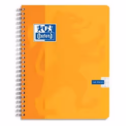 Lot de 10 Cahiers ESSENTIAL spiralé 100 pages Quadrillé 5 x 5 Format 17 x 22 cm. Couverture carte