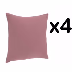 Coussin coloris rose décoratif et entièrement déhoussable. Il s'installe aussi bien sur votre canapé que sur votre lit. Ce co ...