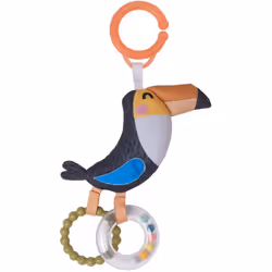 Pour le divertissement ludique et le développement de l’adresse de votre bébé, il y a le hochet Taf Toys Rattle Toucan Tuki.  ...