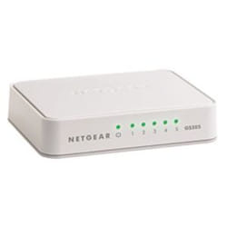 NETGEAR GS205 Non-géré Gigabit Ethernet (10/100/1000) Blanc