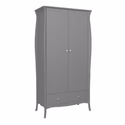Simon armoire de rangement 1 tiroir 2 portes gris.