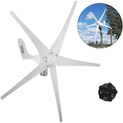Vevor - Turbine Eolienne, 5Lames Generateur Eolienne Solaire, Generateur Electrique Eolienne, Resistance Excellente a La Chaleur, pour une