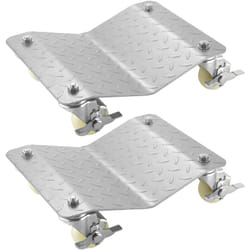 VEVOR Chariots de Manutention de Voiture, 2 pcs Capacite 500 kg Chariot de Deplacement, Plate-Forme 48x30 cm Chariot a Roues, Positionnement Roue
