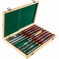 Ensembles de ciseaux à bois Tour à bois à table 8pcs Les outils de tour à bois sont conçus pour le travail du bois, les tours ...