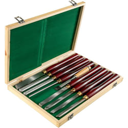 Vevor - 8 Pcs Ensembles de ciseaux a bois Kits de ciseaux a bois Tour a bois a table de travail pour maximiser les capacites dans les utilisations
