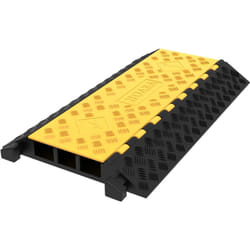 Rampe de Protection de Cable Exterieur de Cache-Cable 3 Canaux Passe Cable Sol Protecteur de Cable Sol Goulotte Passe Cable Couvre Cable pour Parking