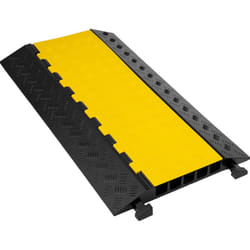Rampe de Protection de Cable Exterieur de Cache-Cable 5 Canaux Passe Cable Sol Protecteur de Cable Sol Goulotte Passe Cable Couvre Cable pour Parking