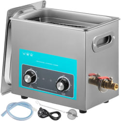 Vevor - Nettoyeur a Ultrasons avec Minuterie de Chauffage, Professionnel Nettoyeur a Ultrasons 220V, Nettoyeur Ultrasons en Acier Inoxydable 40 kHz