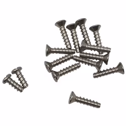 Jeu de 12 vis à face plate de 25 mm + 2 vis de 15 mm pour bride de skimmer HAYWARD . Compatible avec le skimmer SP1084 . Le m ...