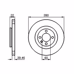 Disque de frein BOSCH 0 986 478 508 avant, ventilé, à haute teneur en carbone, 1 pièce - Vue supplémentaire 7