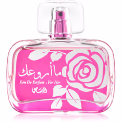Légère, fraîche et unique. L’eau de parfum pour femmes Rasasi Maa Arwaak for Her vous envoûtera par sa douce composition olfa ...