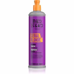 Débarrassez-vous des reflets jaunâtres et cuivrés de vos cheveux blonds. Le shampoing rénovateur TIGI Bed Head Serial Blonde ...