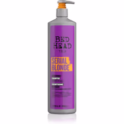 Débarrassez-vous des reflets jaunâtres et cuivrés de vos cheveux blonds. Le shampoing rénovateur TIGI Bed Head Serial Blonde ...