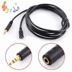 Câble 3.5mm Jack Mâle à Femelle Audio Stéréo Headset Extension Rallonge Câble 5M