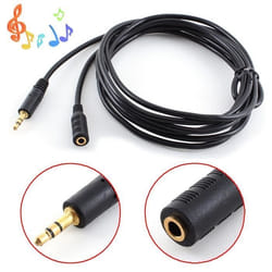 Câble 3.5mm Jack Mâle à Femelle Audio Stéréo Headset Extension Rallonge Câble 5M