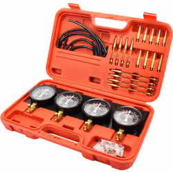 Kit de Jauges à Vide de Synchronisation de Carburateur 4 Jauges de Précision & Multi-Fonction & Accessoires Complets Cet outi ...