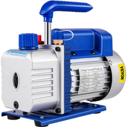 Vevor - Pompe a Vide Climatisation 9CFM Pompe a Vide Refrigeration 1HP hvac a 2 Etages Anti-Reflux Huile 1720tr/min Capacite 300ml pour Climatiseur