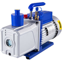 Vevor - Pompe a Vide Climatisation 10CFM 1HP, Pompe a Vide Refrigeration hvac a 2 Etages 2000tr/min, Anti-Reflux Huile Capacite 600ml pour