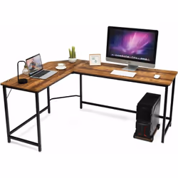 À propos de cet article 【Bureau en forme de L】Cette table est en forme de L, ce qui pourra économiser mieux de l’ espace de v ...