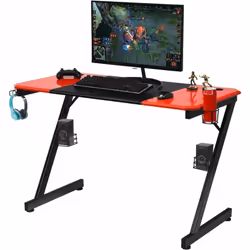 Description générale Ce bureau de jeu allie fonctionnalité et esthétique. Avec une surface mesurant 120 cm x 60 cm, il offre  ...